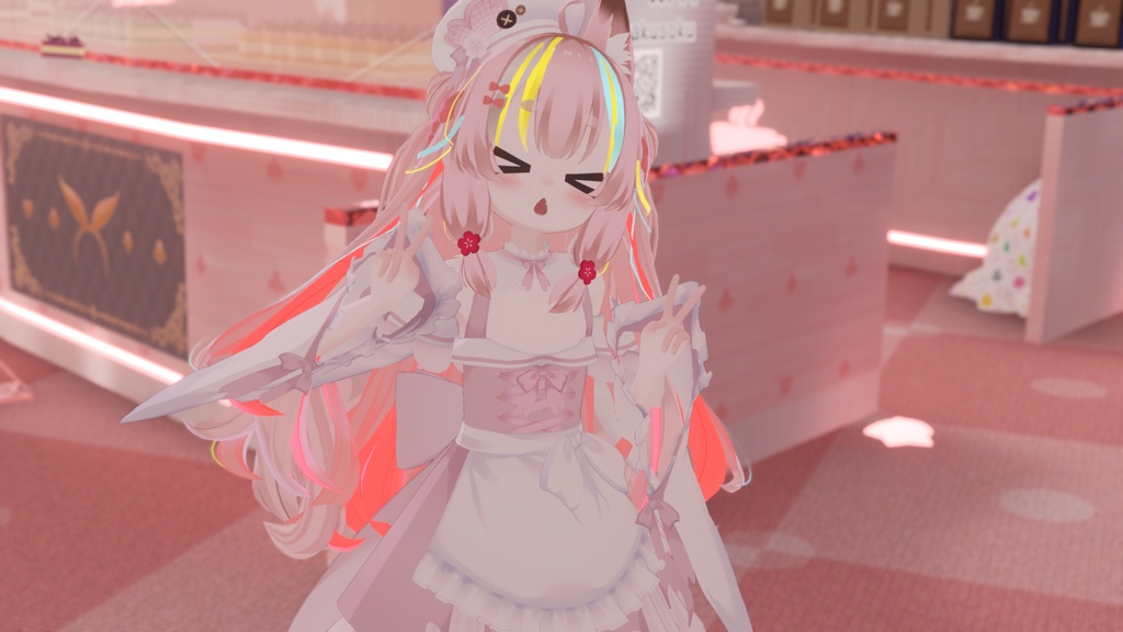 【43アバター対応】サクラメイド【パーティクル付き】