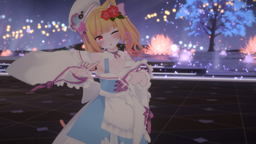 【43アバター対応】サクラメイド【パーティクル付き】