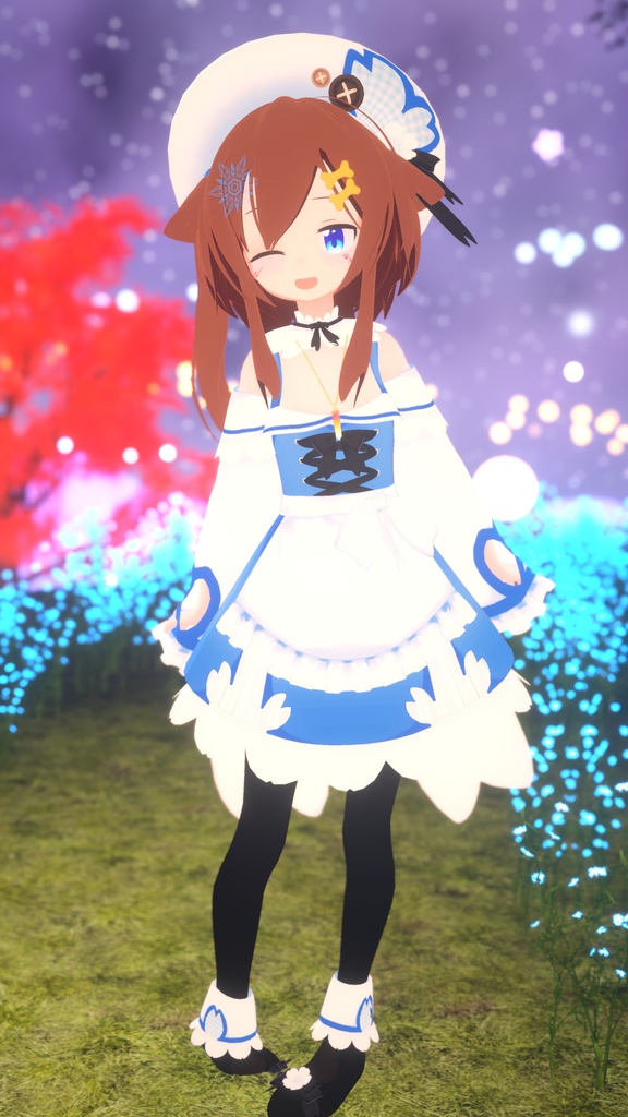 【43アバター対応】サクラメイド【パーティクル付き】