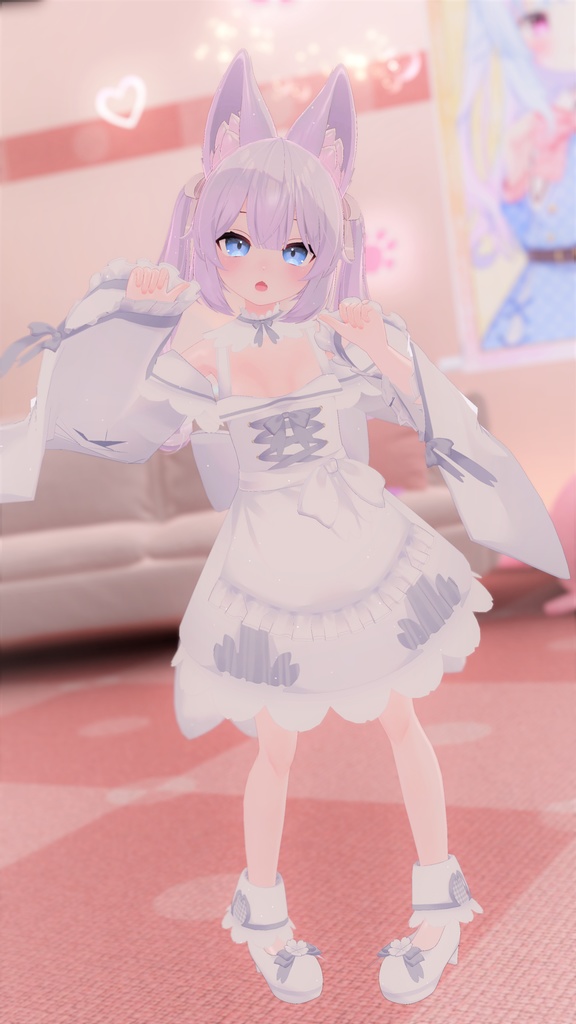 【43アバター対応】サクラメイド【パーティクル付き】