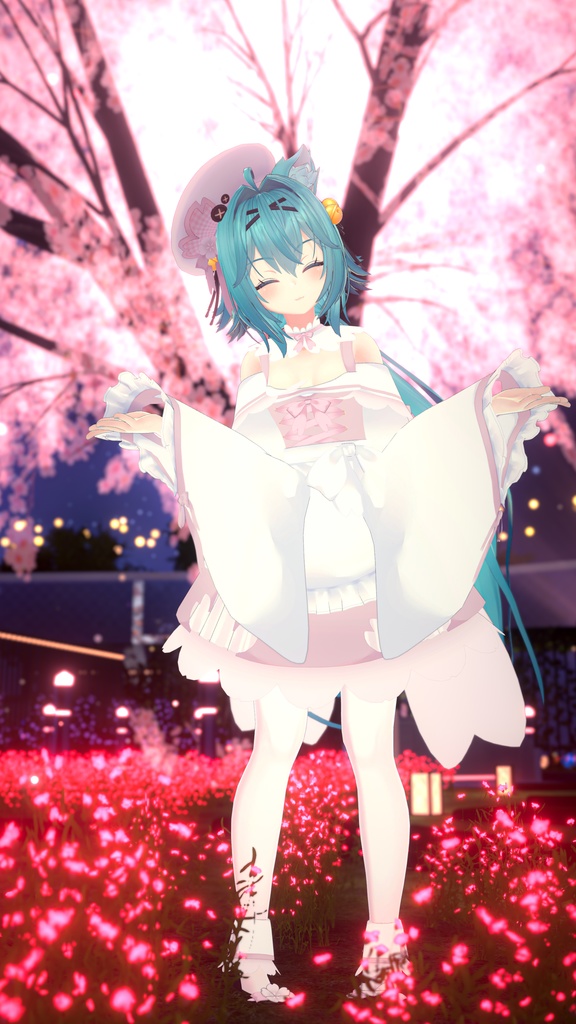 【43アバター対応】サクラメイド【パーティクル付き】