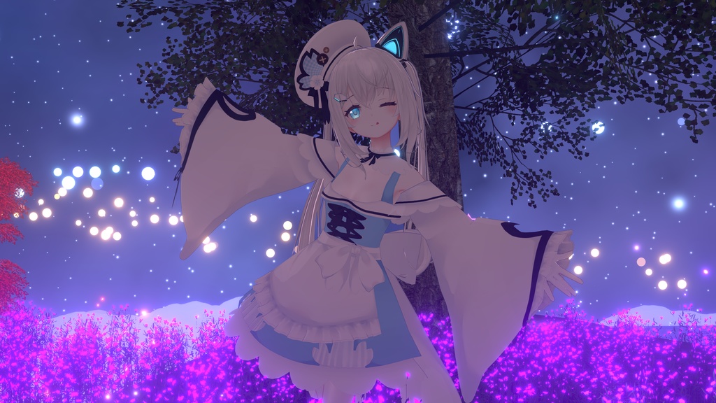 【43アバター対応】サクラメイド【パーティクル付き】