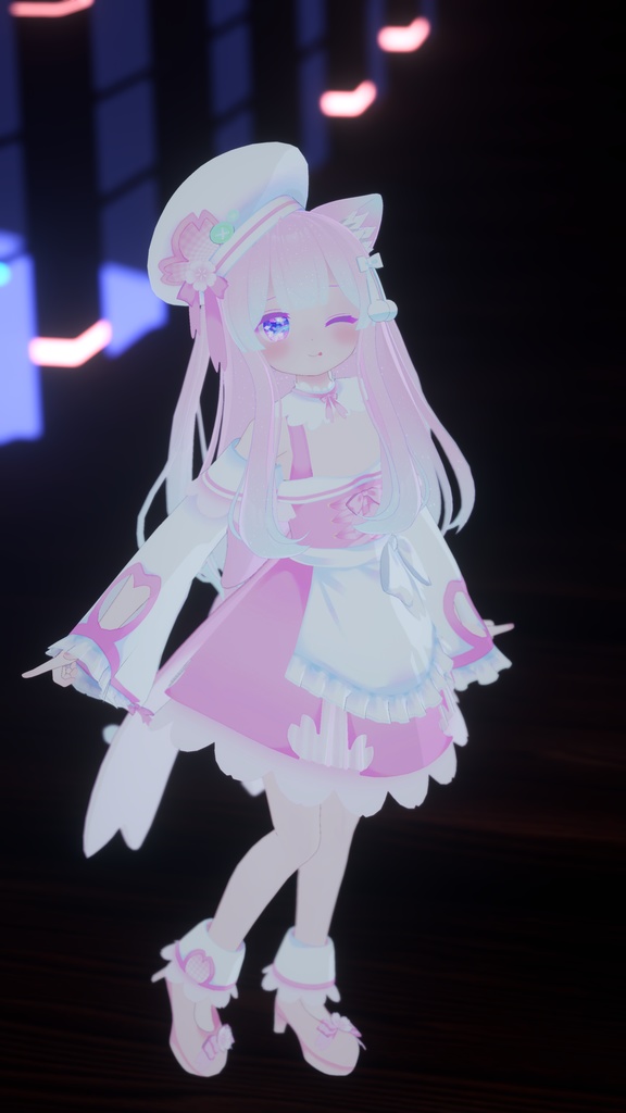 【43アバター対応】サクラメイド【パーティクル付き】