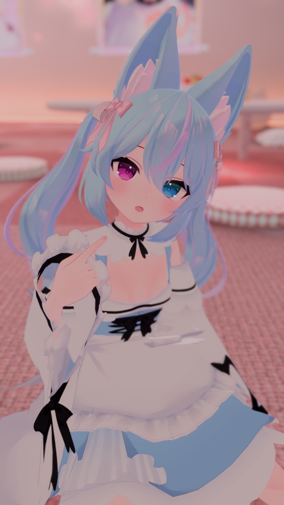 【43アバター対応】サクラメイド【パーティクル付き】