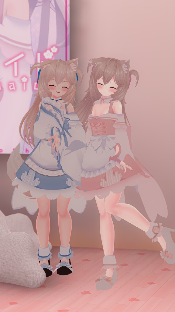 【43アバター対応】サクラメイド【パーティクル付き】