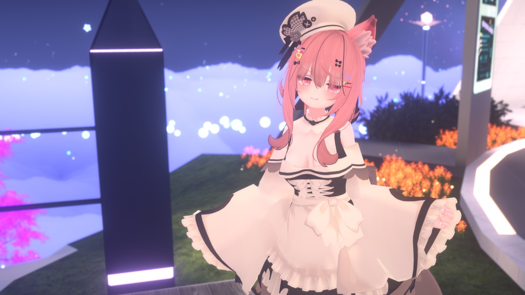 【43アバター対応】サクラメイド【パーティクル付き】