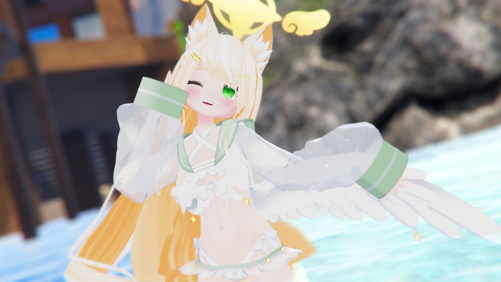 【47アバター対応】てんしちゃんみずぎ