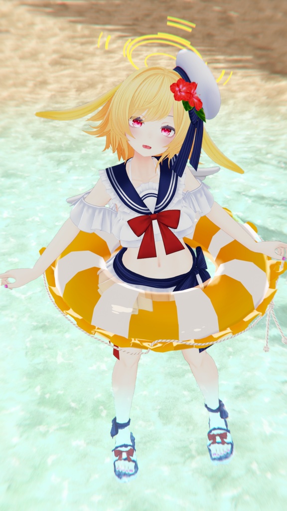 【45アバター対応】フリルマリンビキニ