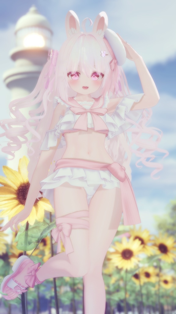 【45アバター対応】フリルマリンビキニ