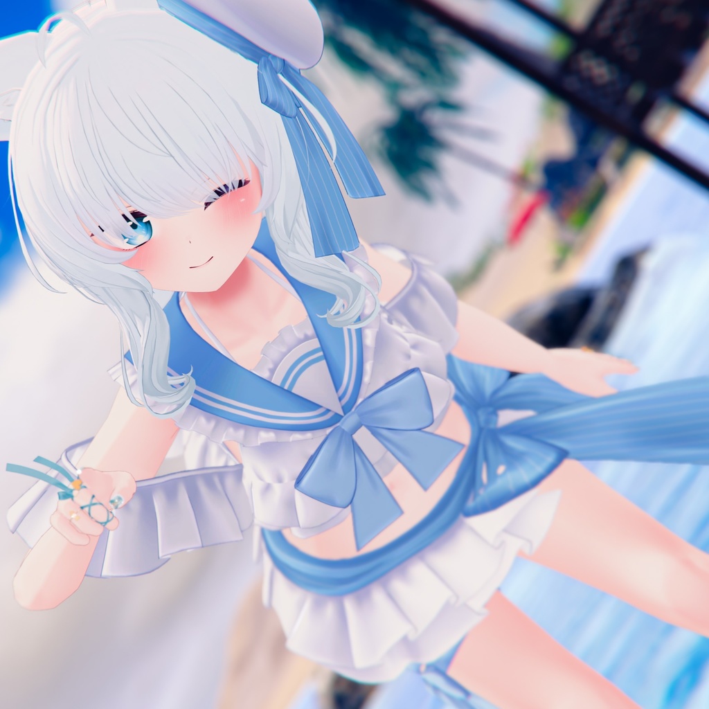 【45アバター対応】フリルマリンビキニ