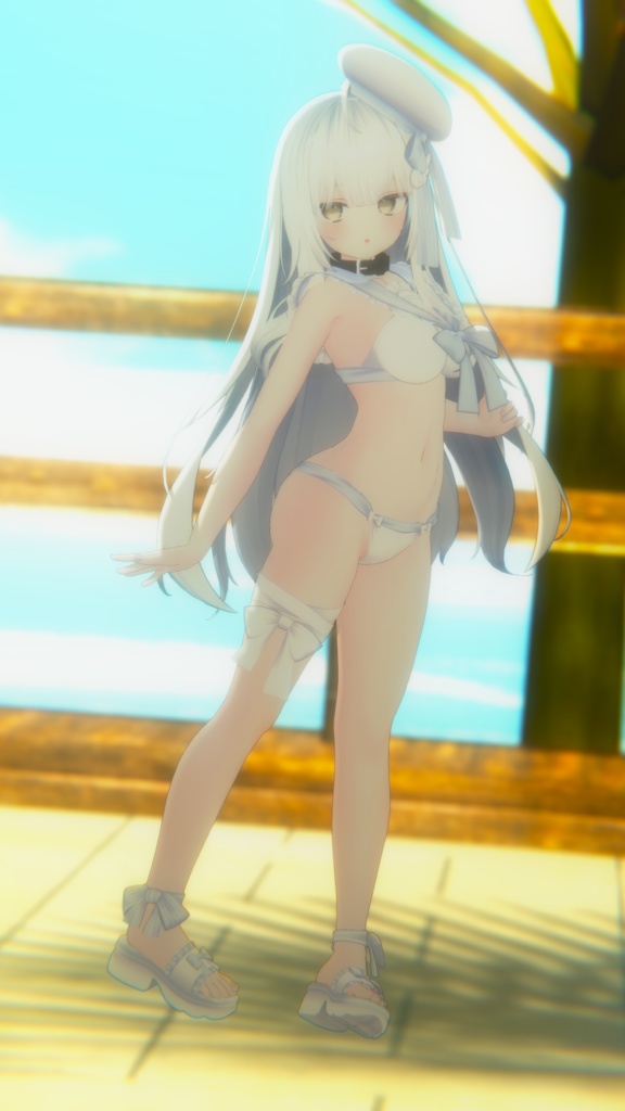 【45アバター対応】フリルマリンビキニ