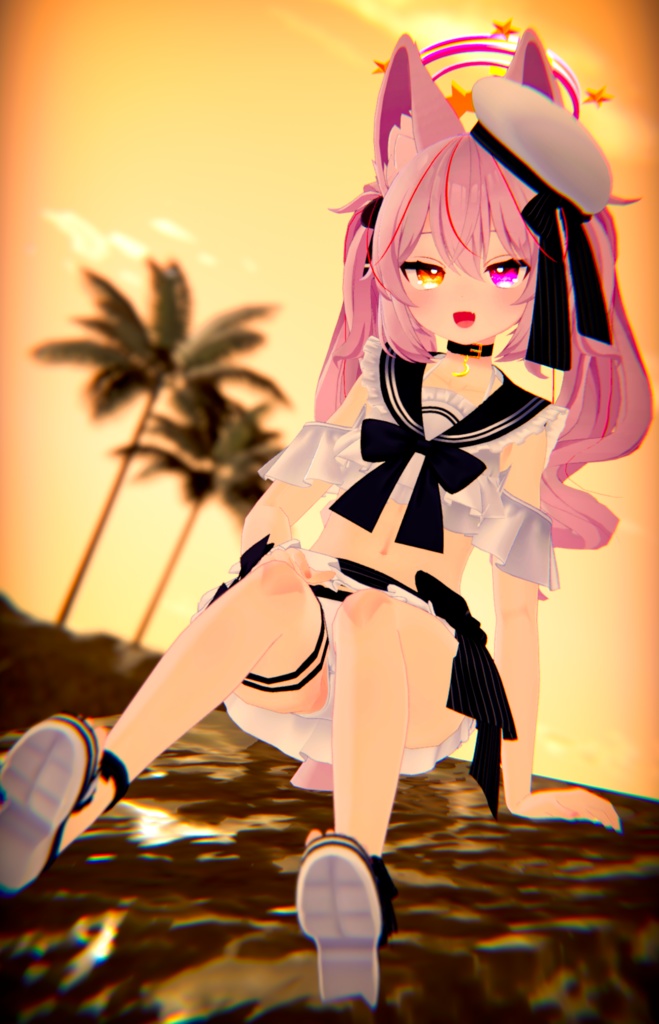 【45アバター対応】フリルマリンビキニ