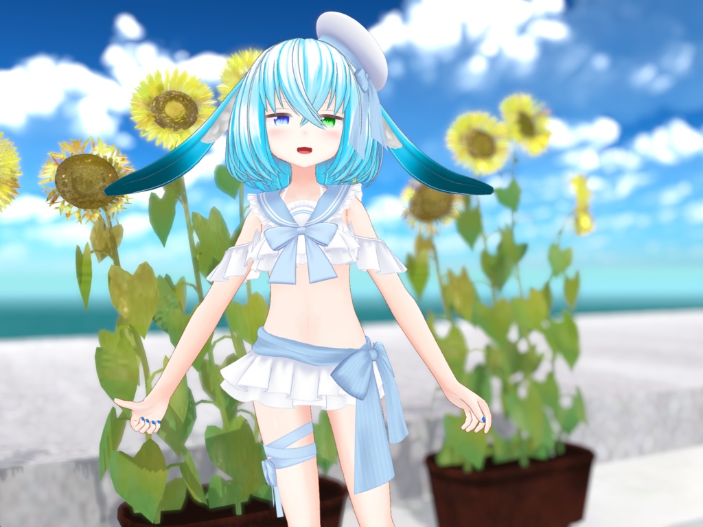 【45アバター対応】フリルマリンビキニ