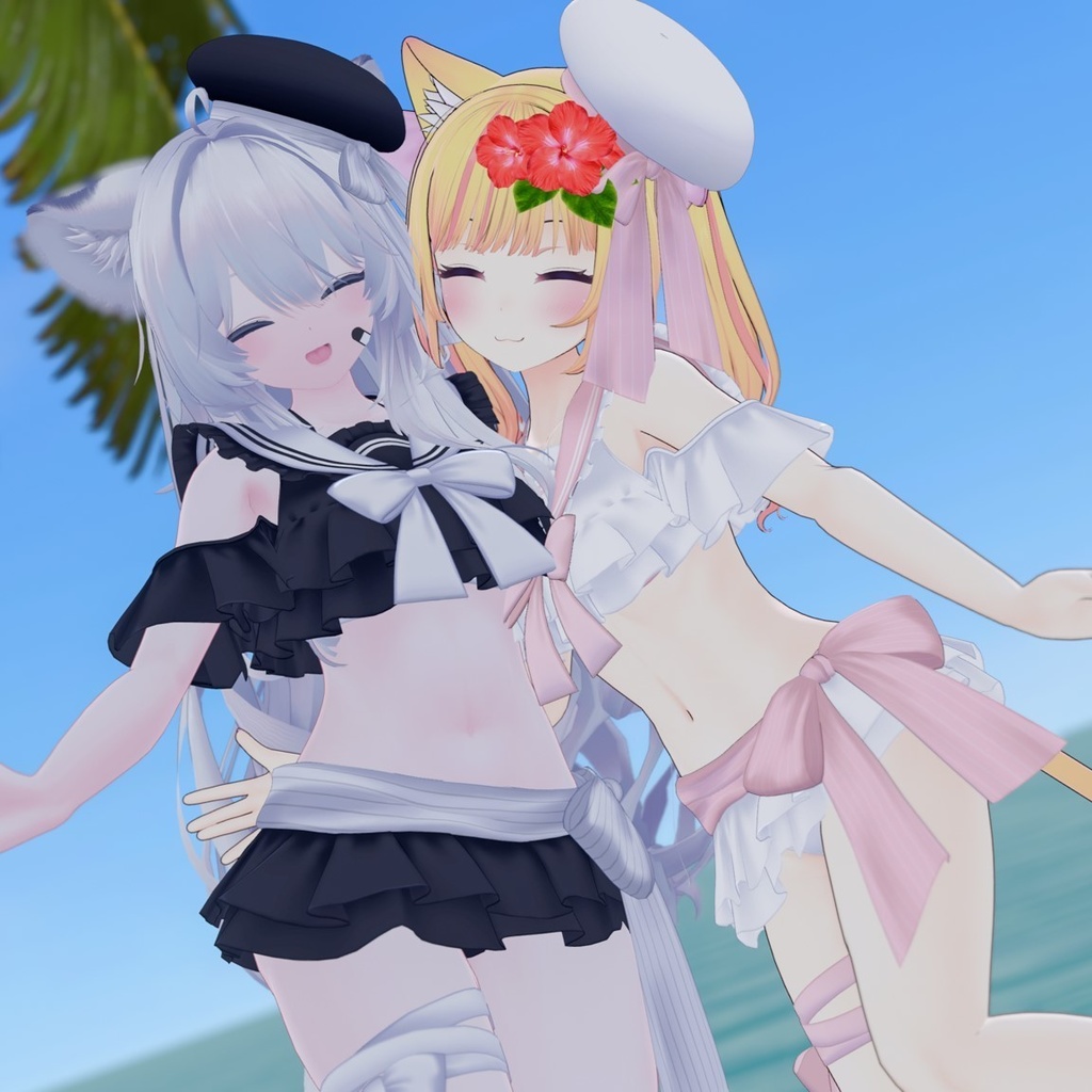 【45アバター対応】フリルマリンビキニ