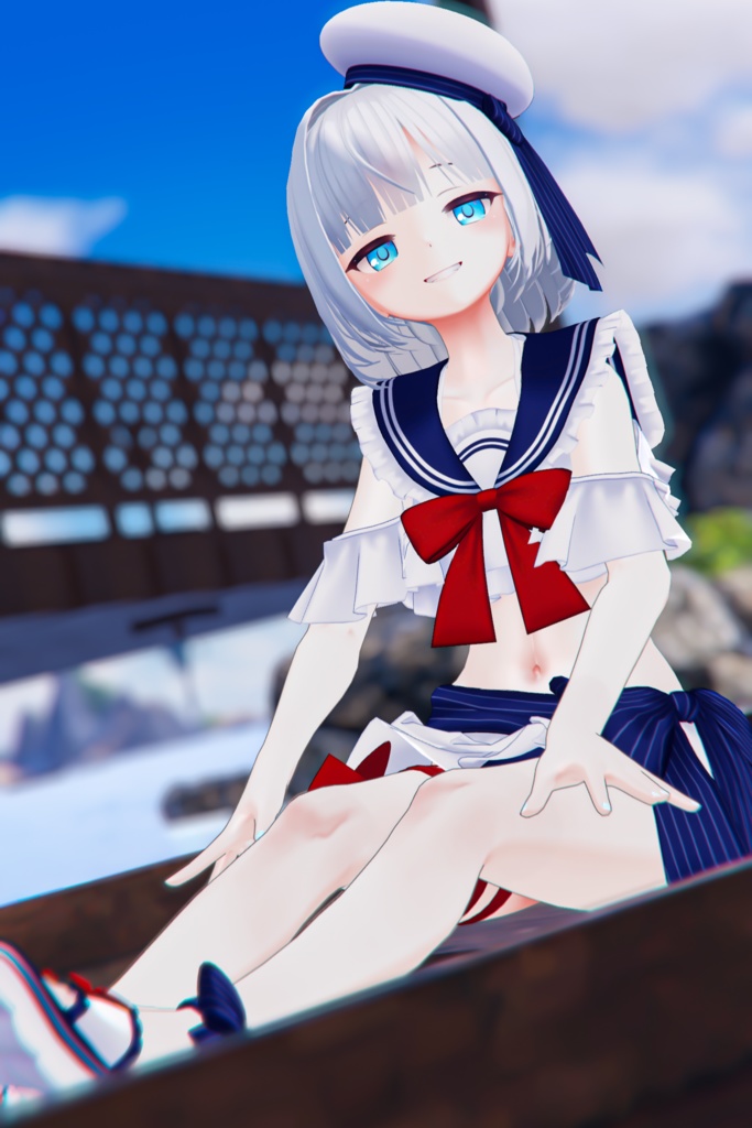 【45アバター対応】フリルマリンビキニ