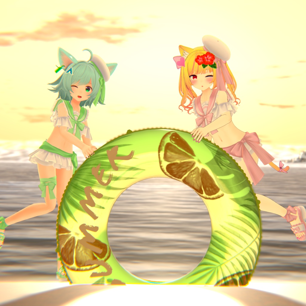 【45アバター対応】フリルマリンビキニ