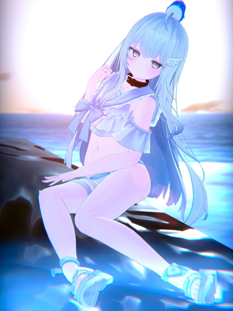 【45アバター対応】フリルマリンビキニ