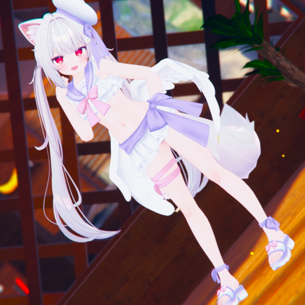 【45アバター対応】フリルマリンビキニ