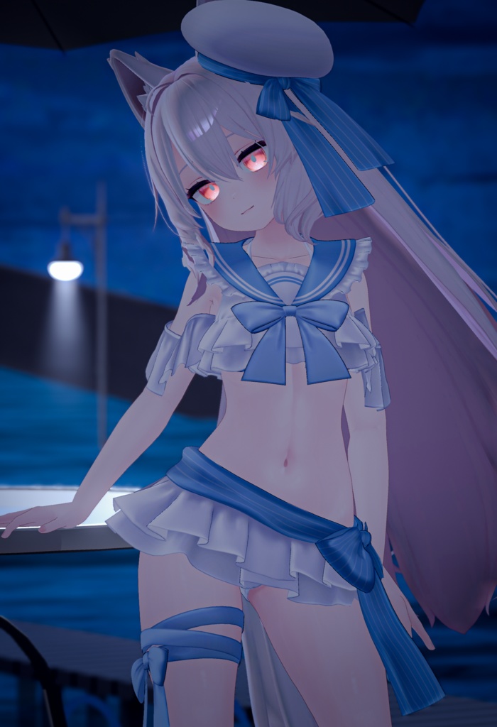 【45アバター対応】フリルマリンビキニ