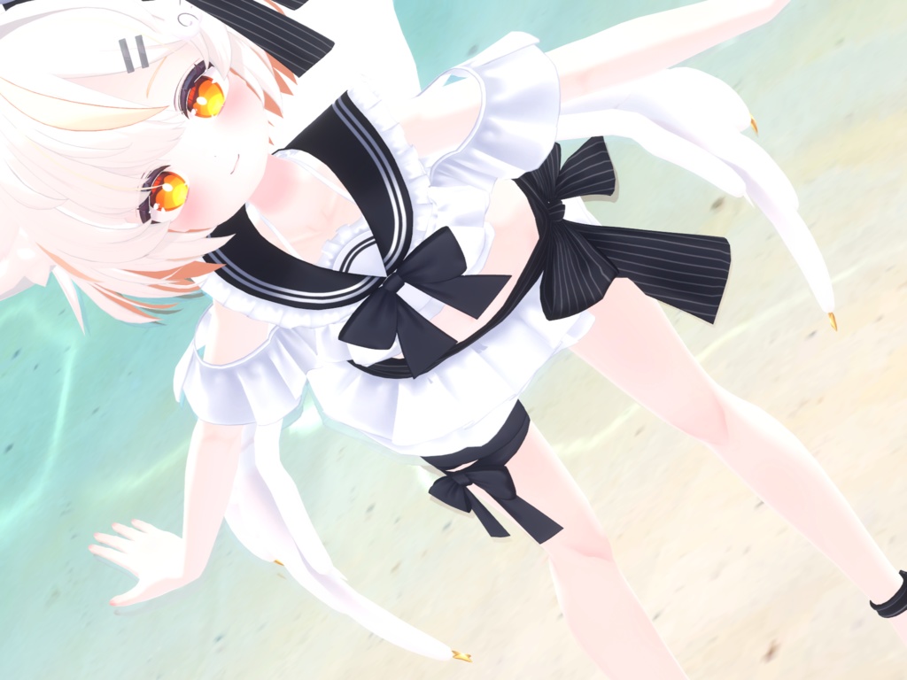 【45アバター対応】フリルマリンビキニ