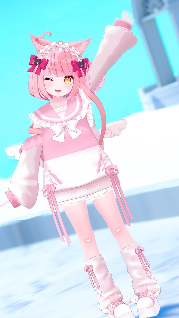 【42アバター対応】ねこてんしこーで