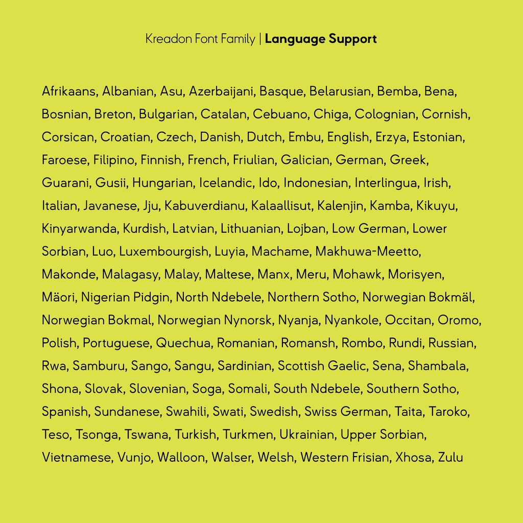 【フリーフォント】Kreadon