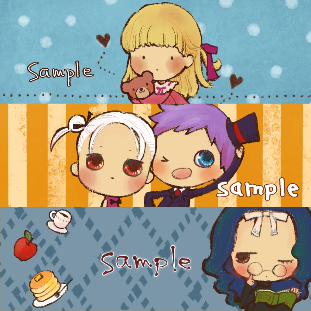 オリジナルで絵本みたいなアイコン作成します