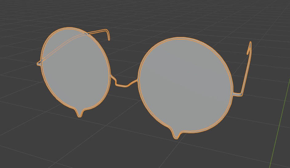 ありふれた丸眼鏡