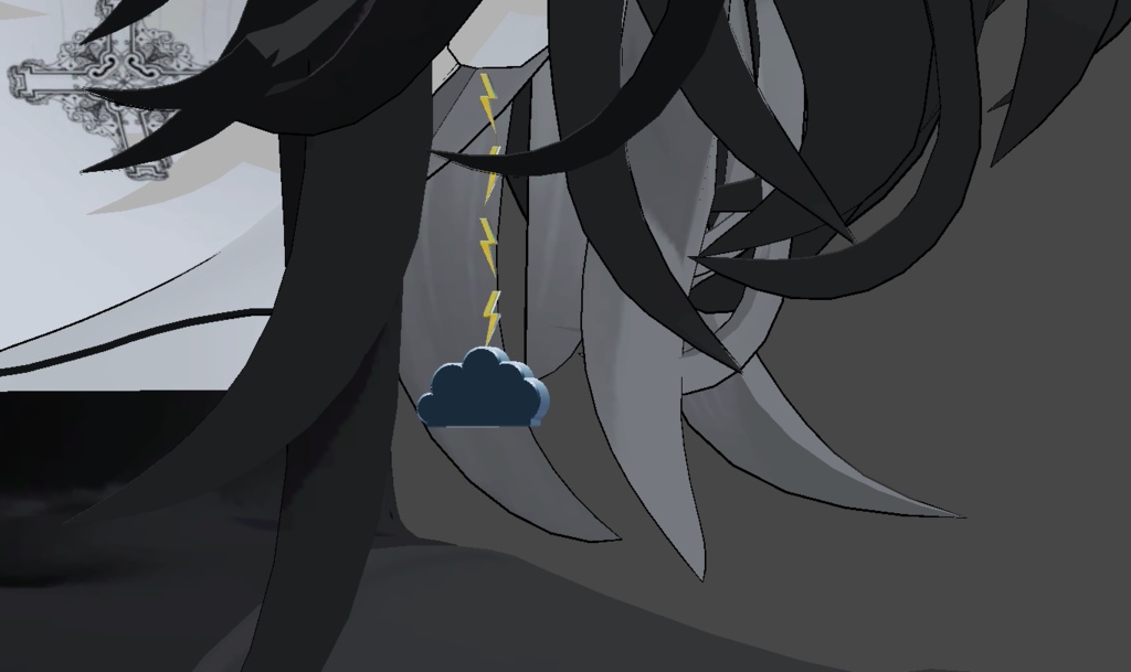 雨模様なイヤリング