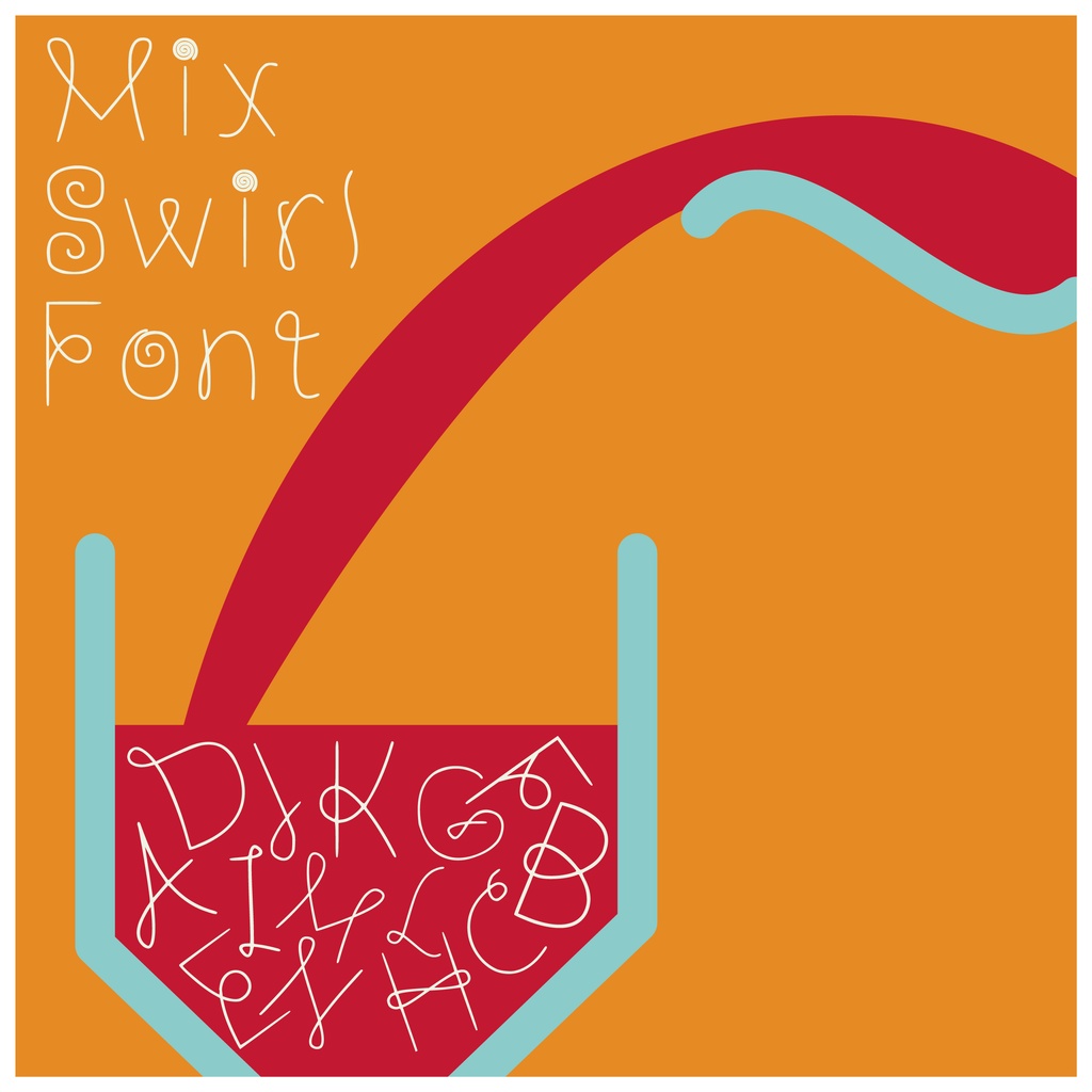 【無料】Mix Swirl Font