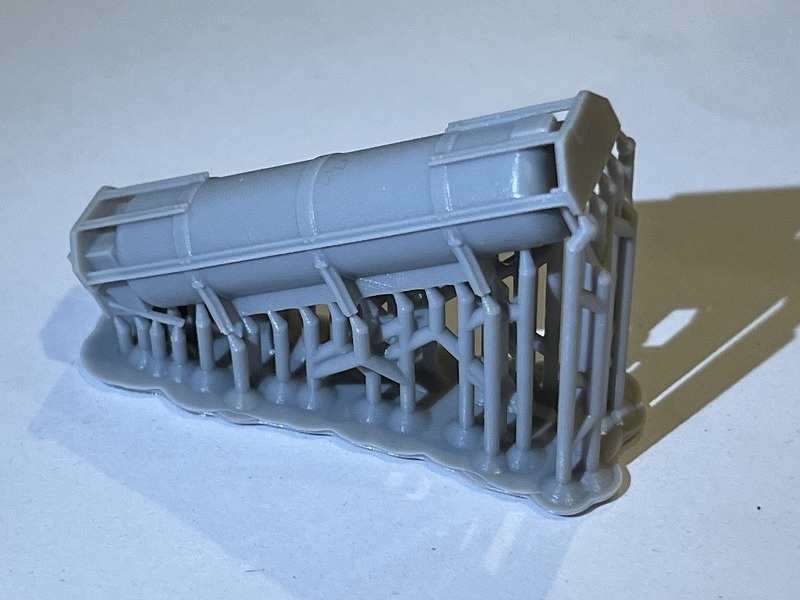 K社 HO 24系オハネフ用耐雪カバー付き水タンク1ヶ