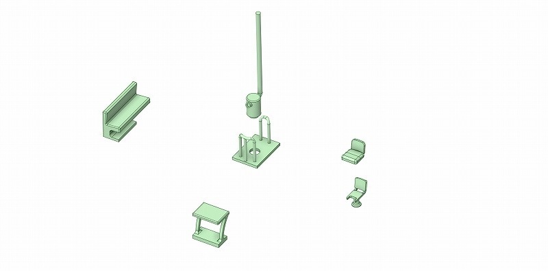 K社 コキフ10000 内装一式(2両分)