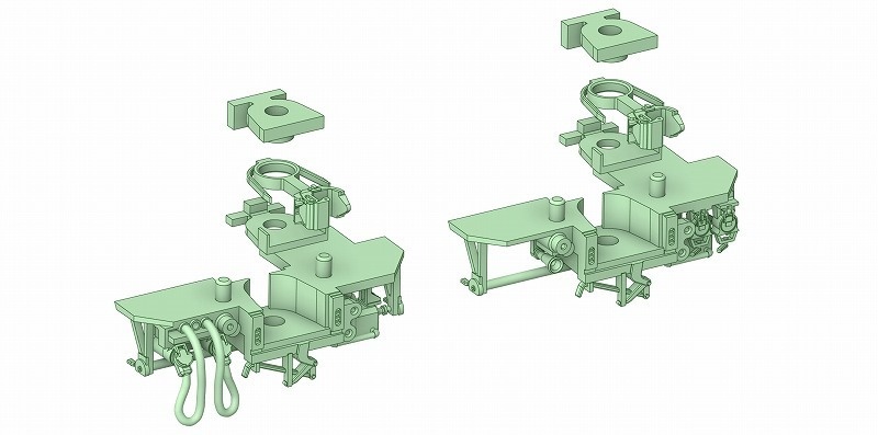 トラム社 HO ユーロライナー車端パーツ2ヶセット