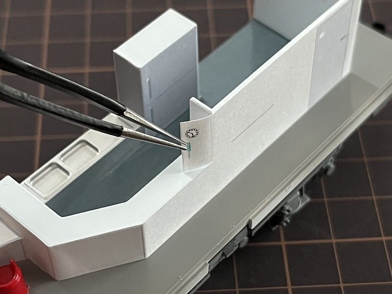 トラム社 HO ユーロライナー内装シール(登場時)とカーテン、枕カバーシール