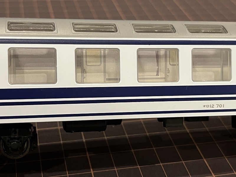 トラム社 HO ユーロライナー内装シール(登場時)とカーテン、枕カバーシール