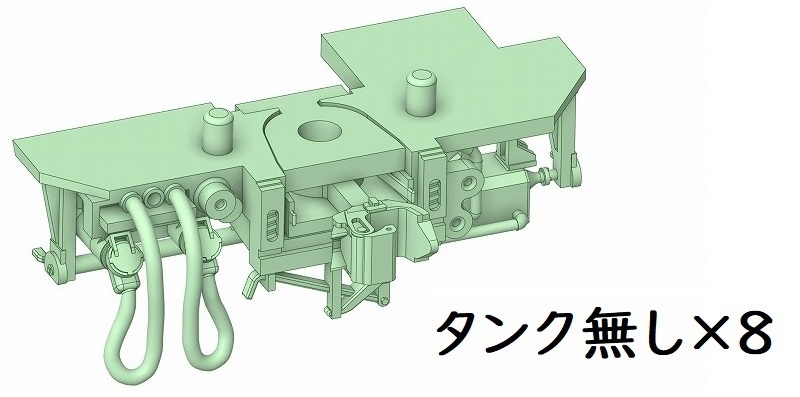 トラム社 HO ユーロライナー中間用車端パーツ(一編成分)