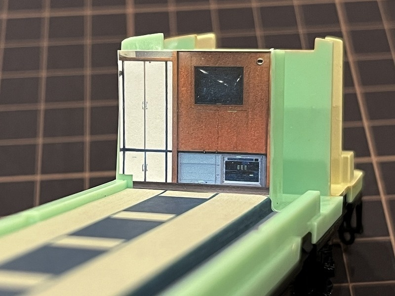 トラム社 HO やすらぎ室内シール、パーツ一式(一編成分)