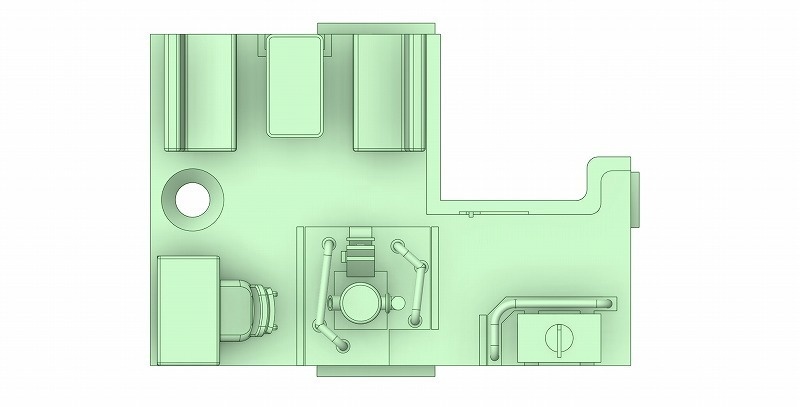 K社 HO ヨ8000内装パーツ