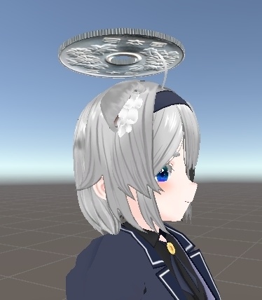 優雅に回転する50円ヘイロー