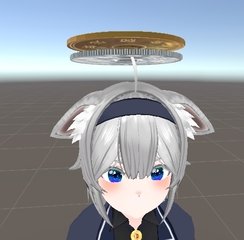 優雅に回転する5円ヘイロー