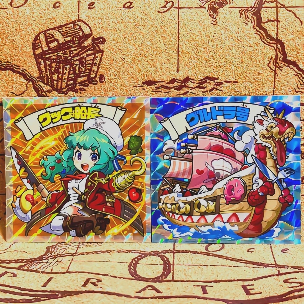 2枚セット【ヨンパチ海賊団】クック船長+グルドラ号