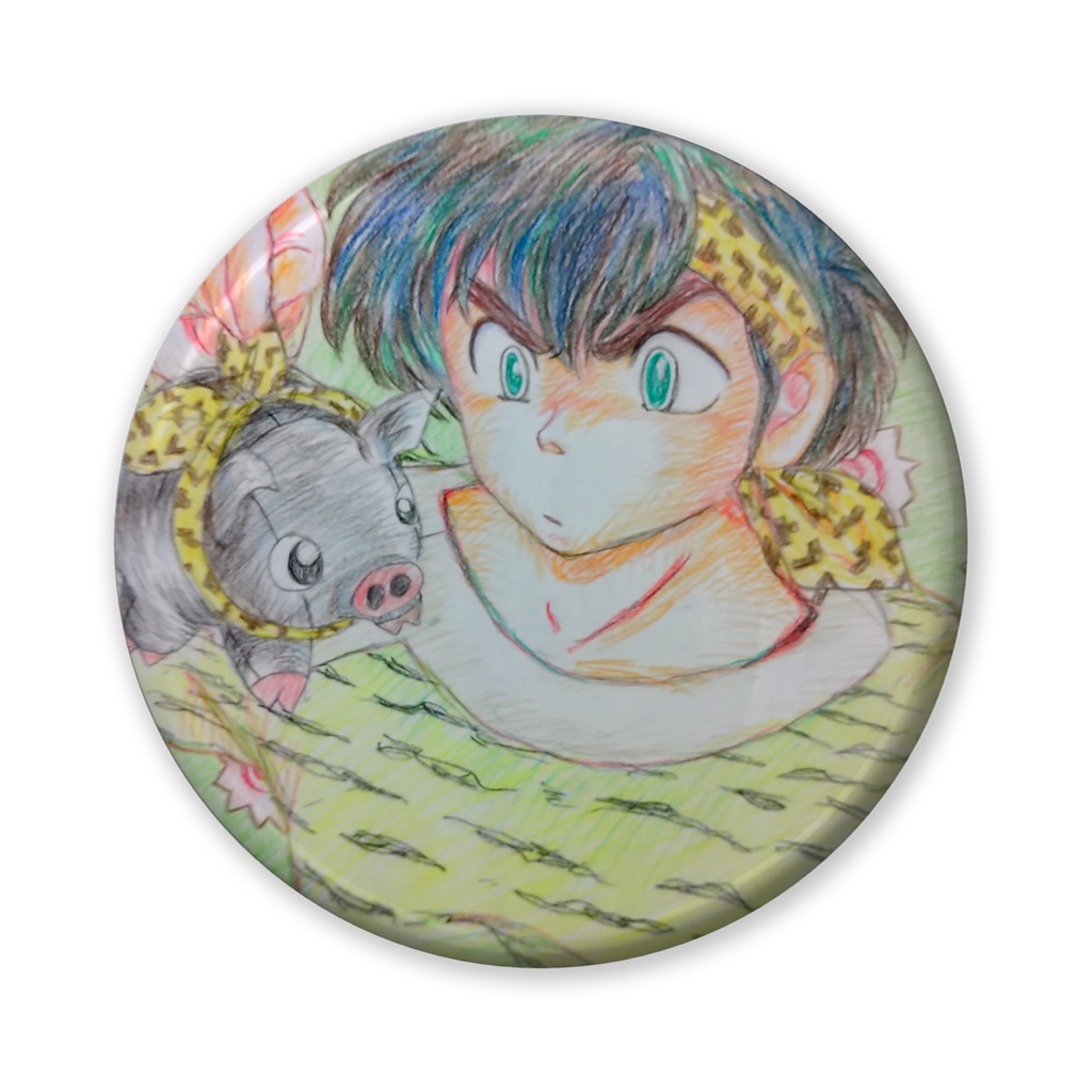 響良牙缶バッジ56mm