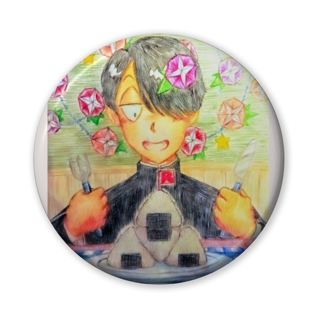 Ｒ・田中一郎缶バッチ５６ｍｍ