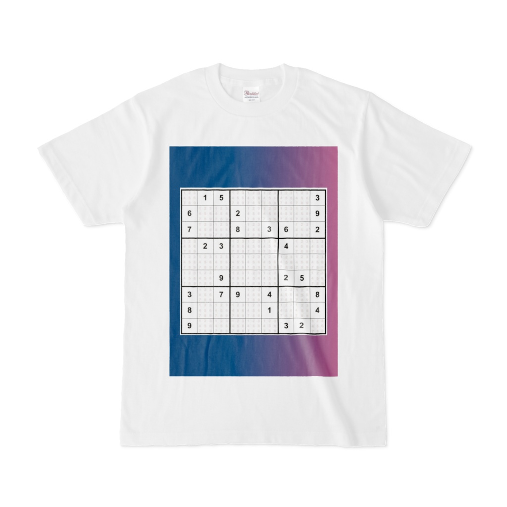 ナンプレTシャツ(グラデーション)