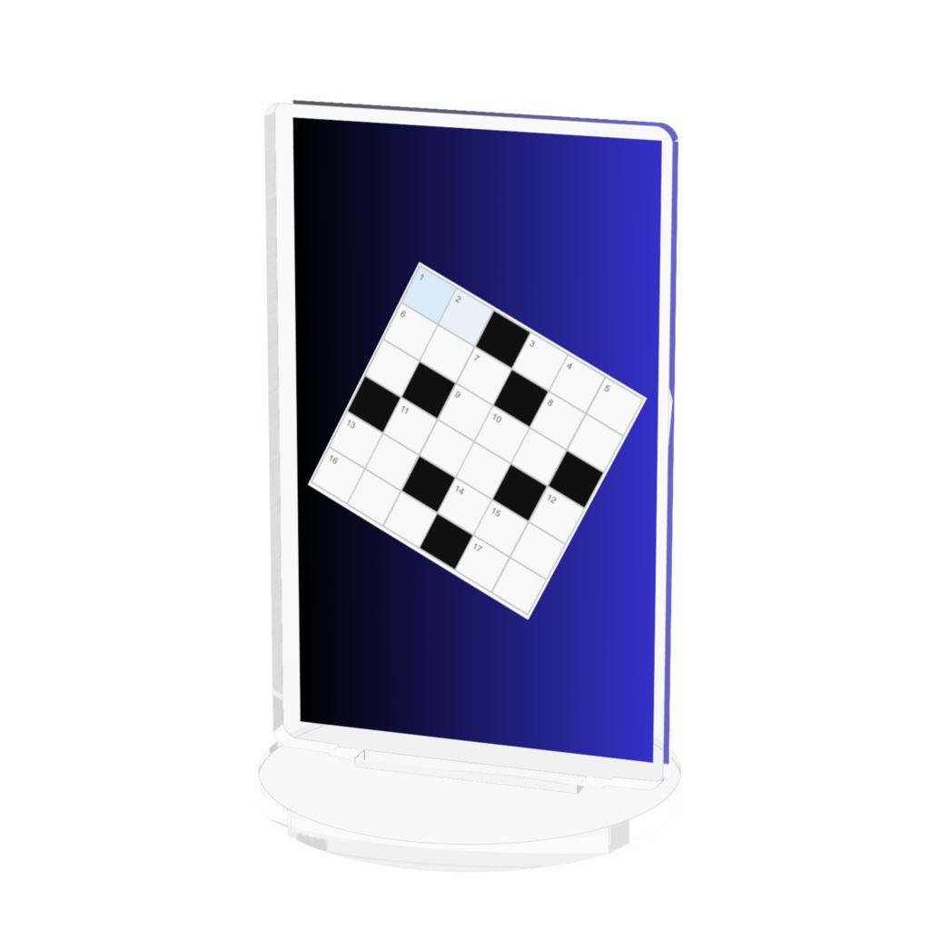 クロスワードパズルアクリルフィギュア(2025/09/29)