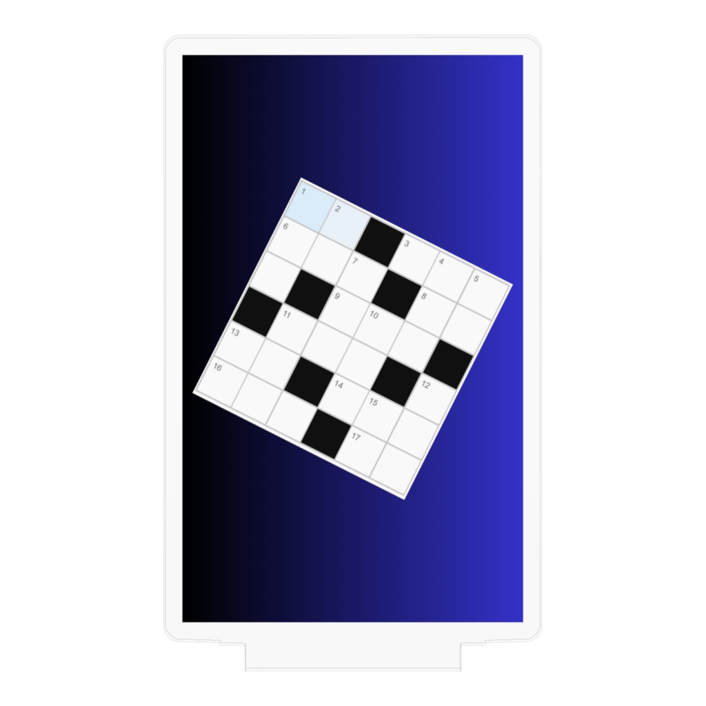 クロスワードパズルアクリルフィギュア(2025/09/29)