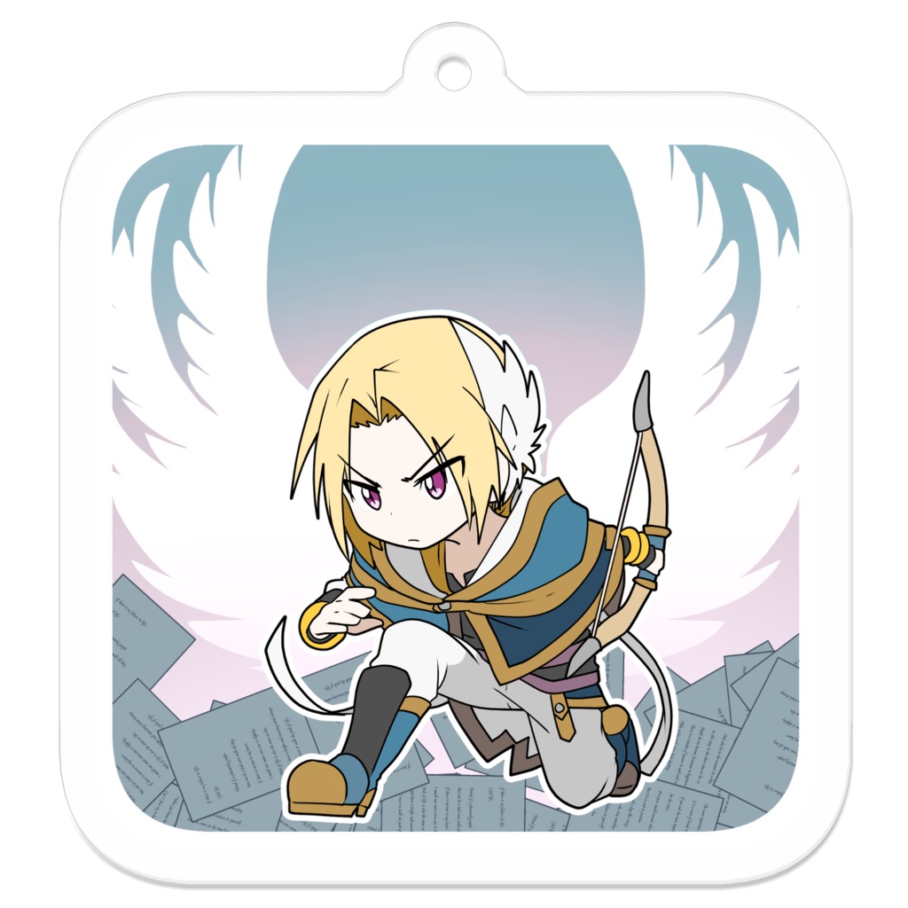 【ヤツデ】アクリルキーホルダー【背景付き】