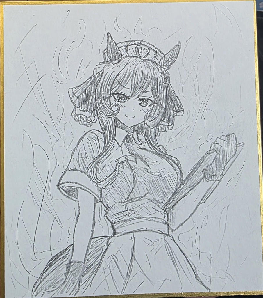 ウマ娘　ジェンティルドンナ　色紙