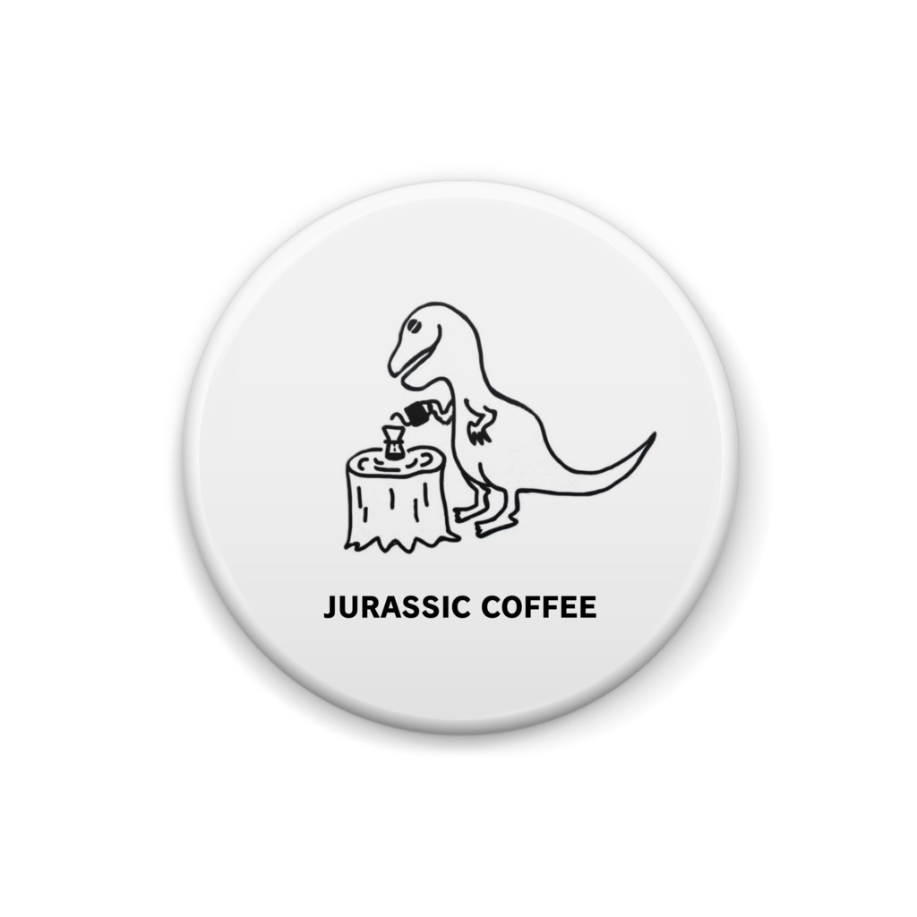 JURASSIC COFFEE 缶バッジ 25mm