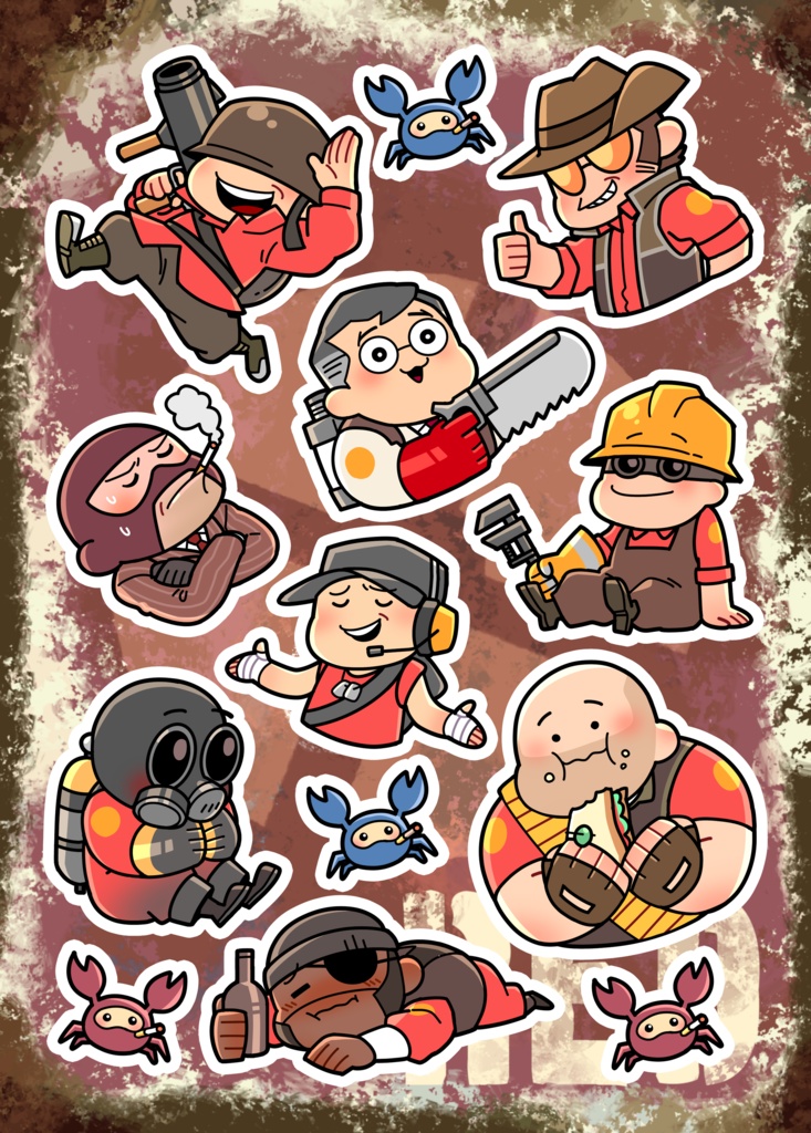 TF2 型抜きシール